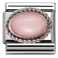 Nomination Framed Pink Opal Stone Charm