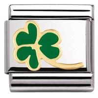 nomination green shamrock charm