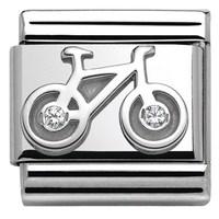 Nomination Silver Bike Charm