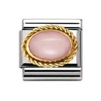 nomination pink opal charm