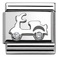 Nomination Silver Scooter Charm