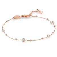 nomination bella rose gold cz bracelet