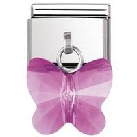 Nomination Fuchsia Butterfly Charm
