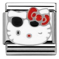 Nomination Hello Kitty Red Bow and Sunglasses Charm