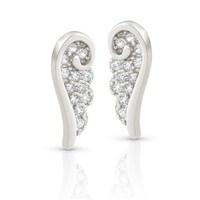 Nomination Angel Silver CZ Wing Stud Earrings