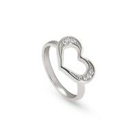 nomination silver unica heart ring size m