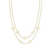 nomination gold unica layered rhombus necklace