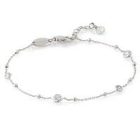 nomination bella silver cz bracelet