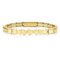 nomination trendsetter gold heart bracelet