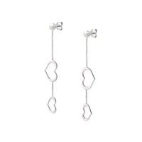 Nomination Silver Unica Long Heart Earrings