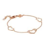 nomination rose gold unica heart bracelet