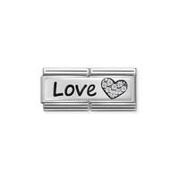 Nomination Silver Love Double Plate Charm
