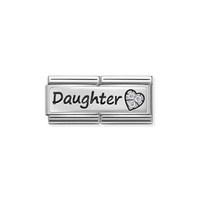 Nomination Silver Daughter Double Plate Charm