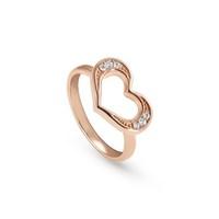 nomination rose gold unica heart ring