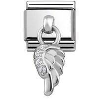 Nomination Silver Hanging Wing Charm