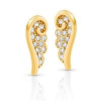Nomination Angel Gold CZ Wing Stud Earrings