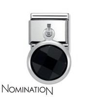 Nomination Black Crystal Drop Charm