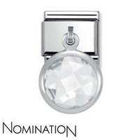 nomination clear crystal drop charm