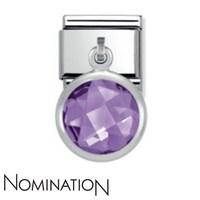 Nomination Purple Crystal Drop Charm