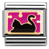 Nomination Pink Cat Charm