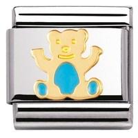 Nomination Light Blue Teddy Charm