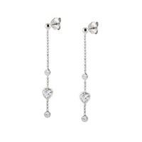 Nomination Silver Bella Heart Drop Earrings