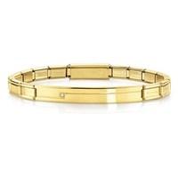 nomination trendsetter gold cz bracelet