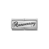 Nomination Silver Anniversary Double Plate Charm