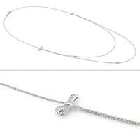 Nomination My Cherie Layered Silver Bow Necklace