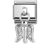 Nomination Silver Dangly Guardian Angel Charm