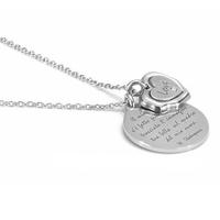 Nomination Poesia Steel Large CZ Heart Disc Pendant 025123-0 014