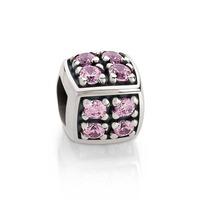 Nomination Pave - Pink Cube Charm 161202 002