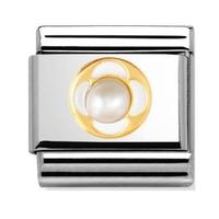 Nomination Elegance Pearls - White Flower Charm 030512-0 03