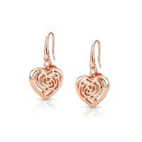 nomination roseblush heart hook earrings 131406011