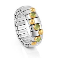 nomination extension 3 peridot 18ct gold ring 044600 016