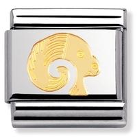 nomination zodiac 18ct gold plated aries charm 030104 0 01