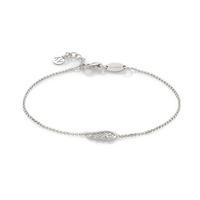 nomination angels sparkling silver wing bracelet 145320010