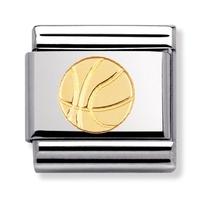 nomination sports collection basket ball charm 030106 0 12
