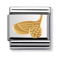 Nomination Sports - Golf Ball and Club Charm 030106-0 24