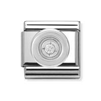 Nomination Silvershine - Cubic Zirconia Circle Charm 330303 01