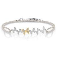 Nomination Butterfly - Silver Coloured Copper 18ct Gold Plated Bracelet 027309 010