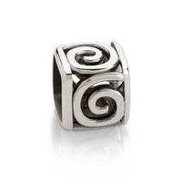 Nomination Textures - Spirals Large Cube Charm 163001 006