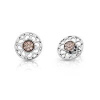 Nomination Paradiso - Deco Cubic Zirconia Rose Gold Plated Stud Earrings 025538 001