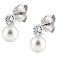 Nomination Bella Silver Pearl Drop Earrings 142662/010