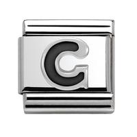 Nomination CLASSIC Black Letter G Alphabet Charm 330201/07