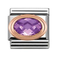 Nomination CLASSIC Purple Faceted Cubic Zirconia Charm 430601/001