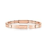 Nomination Trendsetter Rose Gold Plated Follow Your Dreams Bracelet 021110/006