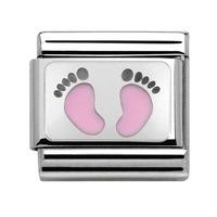 Nomination My Family Pink Baby Feet Charm 330208/14