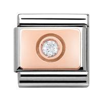 Nomination Rose Gold - Circle With Cubic Zirconia Charm 430303 03