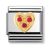 Nomination Love - Red Love Heart Charm 030311-0 12